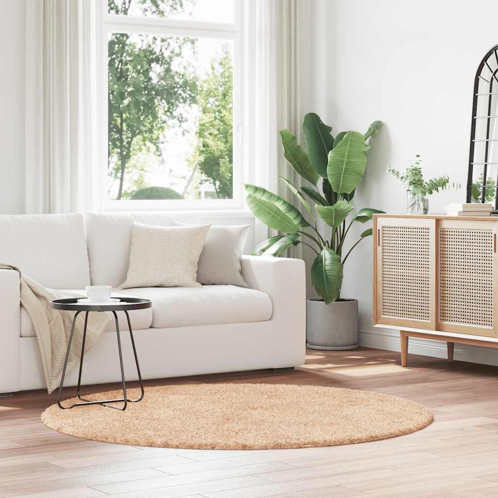 Shaggy Teppich NAVARRA Beige 160x160 cm