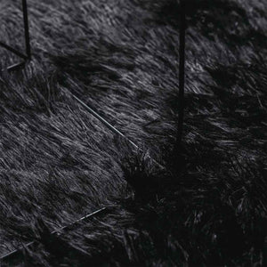 Schwarzer Shaggy Teppich NAVARRA 160x160 cm