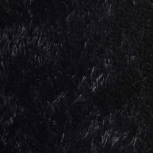 Schwarzer Shaggy Teppich NAVARRA 160x160 cm