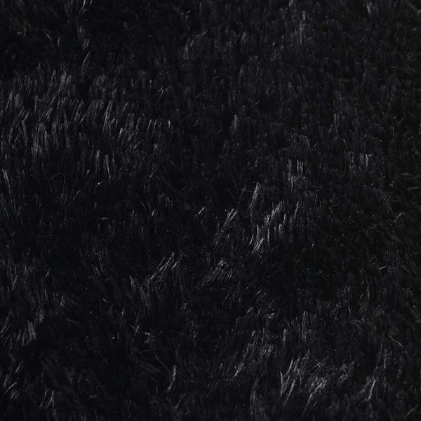 Schwarzer Shaggy Teppich NAVARRA 160x160 cm