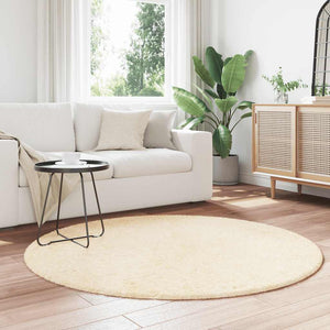 Shaggy Teppich Creme 160x160 cm