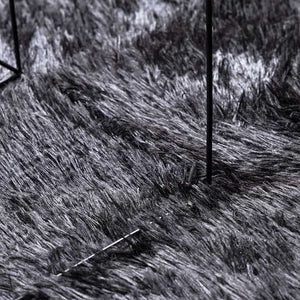 Shaggy Teppich Dunkelgrau 160x160 cm