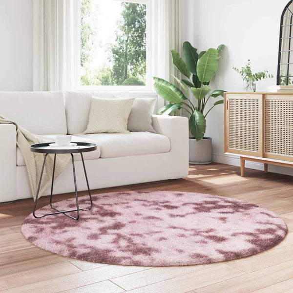 Shaggy Teppich Altrosa 160x160 cm