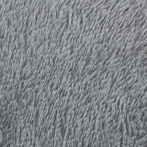 Shaggy Teppich Hellgrau 160x160 cm