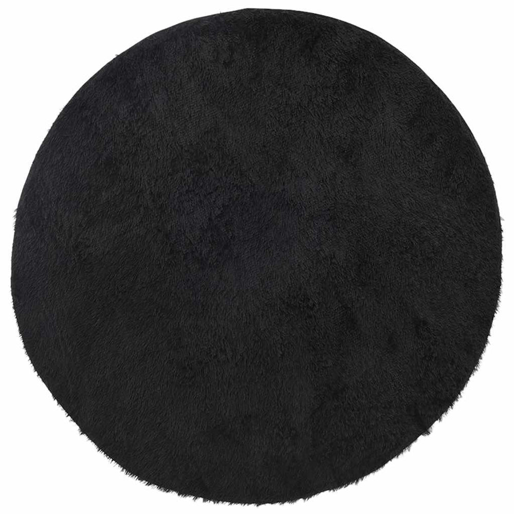 Schwarzer Shaggy Teppich NAVARRA 200x200 cm