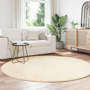 Shaggy Teppich Creme 200x200 cm