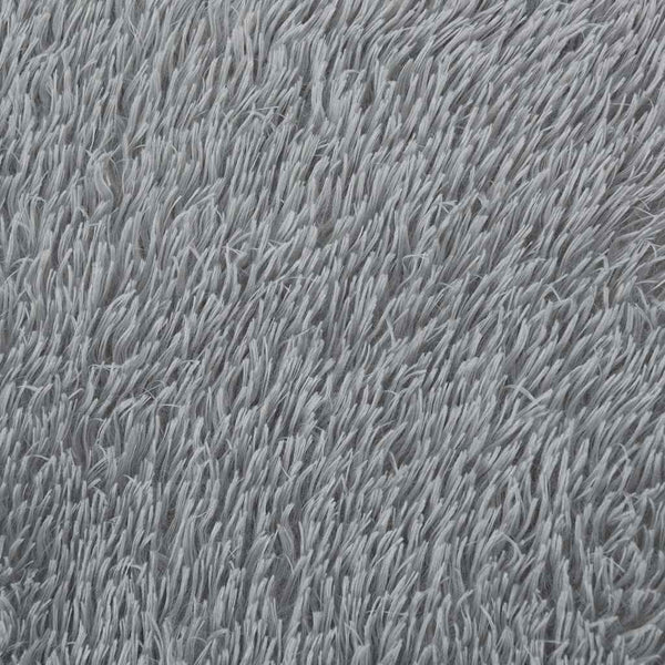 Shaggy Teppich Hellgrau 200x200 cm