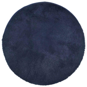 Marineblauer Shaggy Teppich 200x200 cm