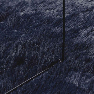 Marineblauer Shaggy Teppich 200x200 cm