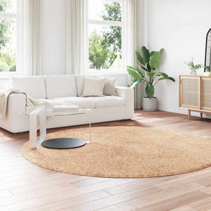Shaggy Teppich NAVARRA Beige 240x240 cm