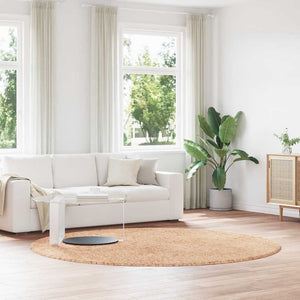 Shaggy Teppich NAVARRA Beige 240x240 cm