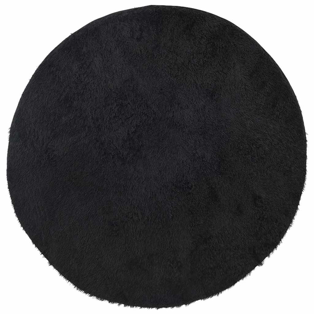 Schwarzer Shaggy Teppich NAVARRA 240x240 cm