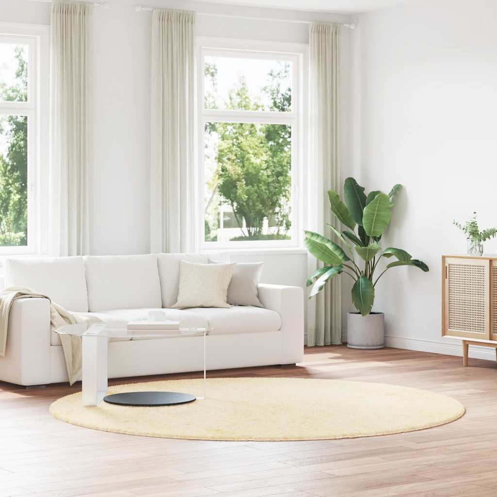 Shaggy Teppich NAVARRA Creme 240x240 cm