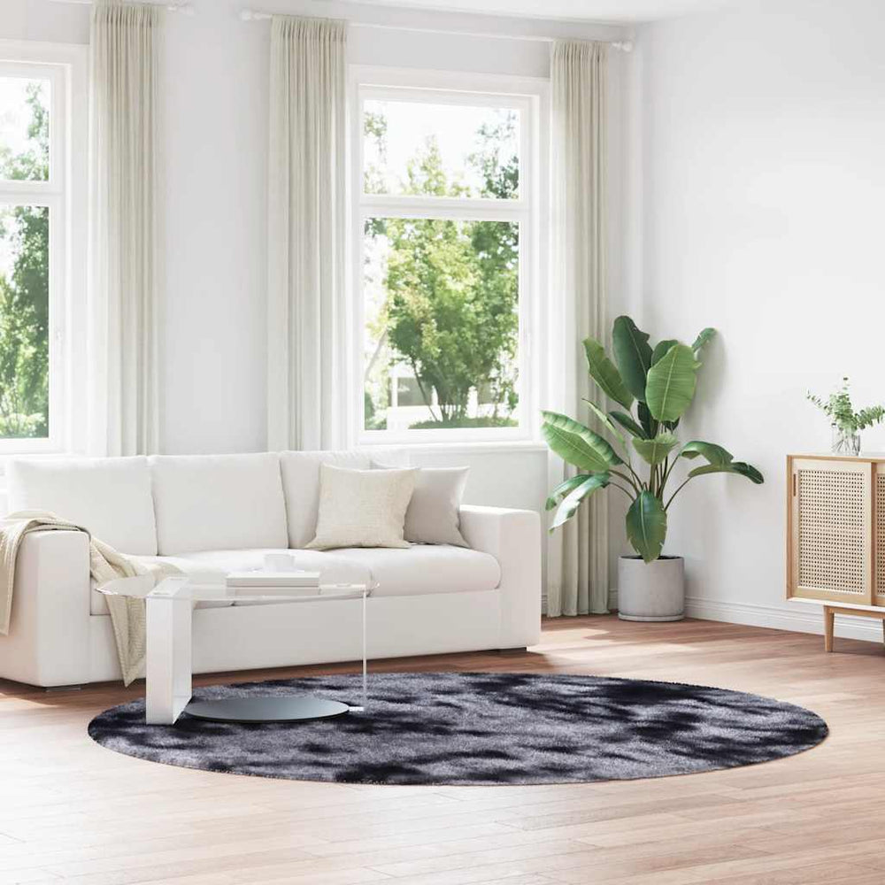 Shaggy Teppich Dunkelgrau 240x240 cm