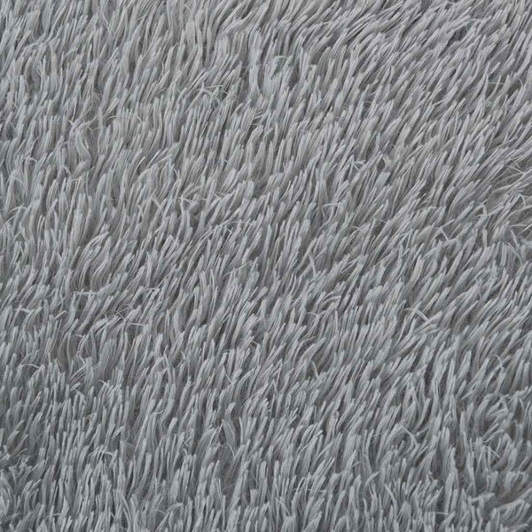 Shaggy Teppich Hellgrau 240x240 cm