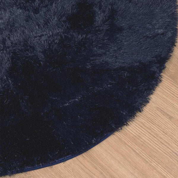 Marineblauer Shaggy Teppich 240x240 cm