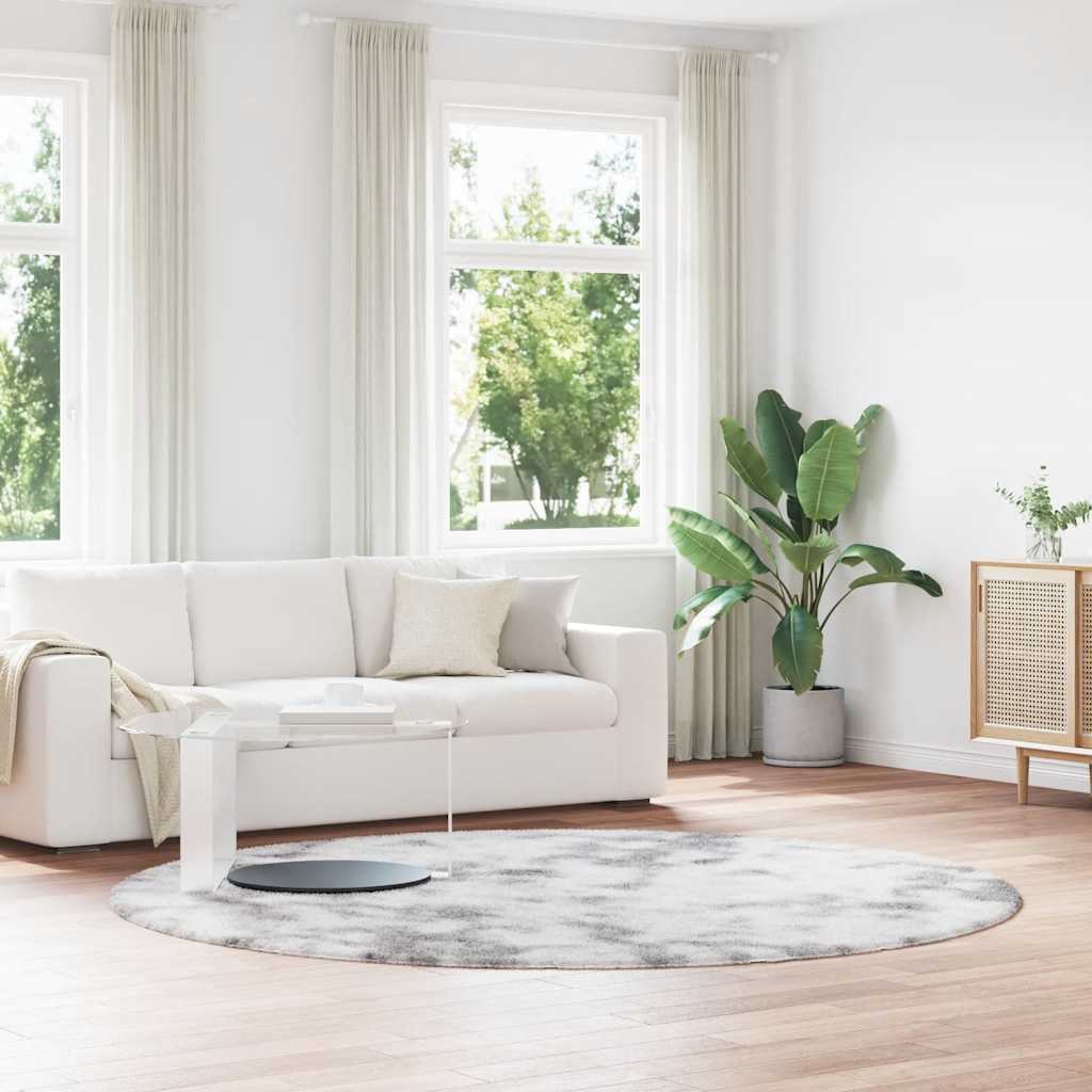 Shaggy Teppich Silbergrau 240x240 cm