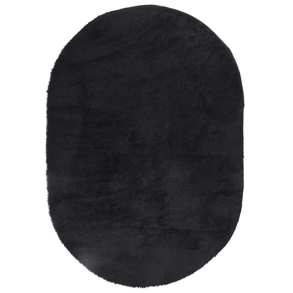 Schwarzer Shaggy Teppich NAVARRA 300x200 cm