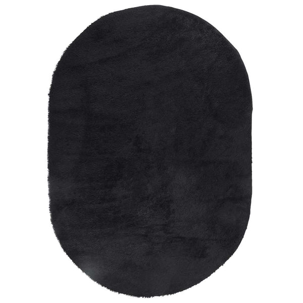 Schwarzer Shaggy Teppich NAVARRA 300x200 cm