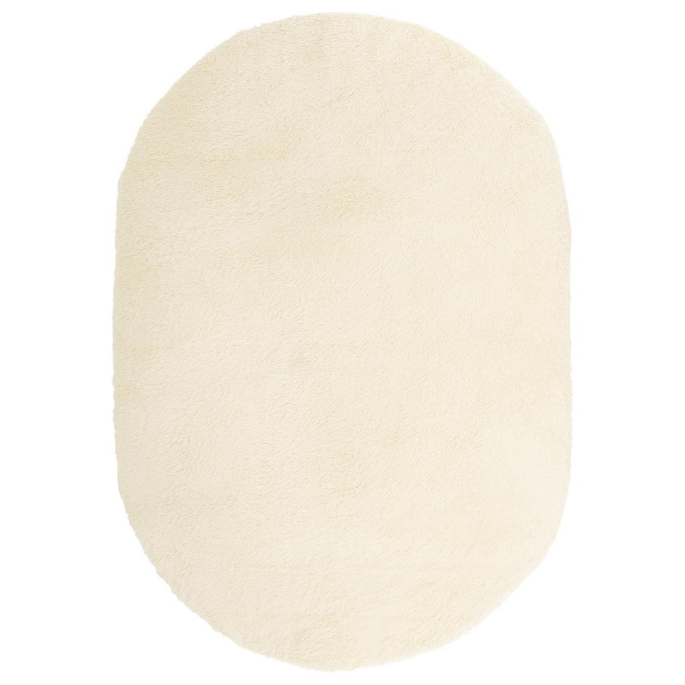 Shaggy Teppich Creme 300x200 cm