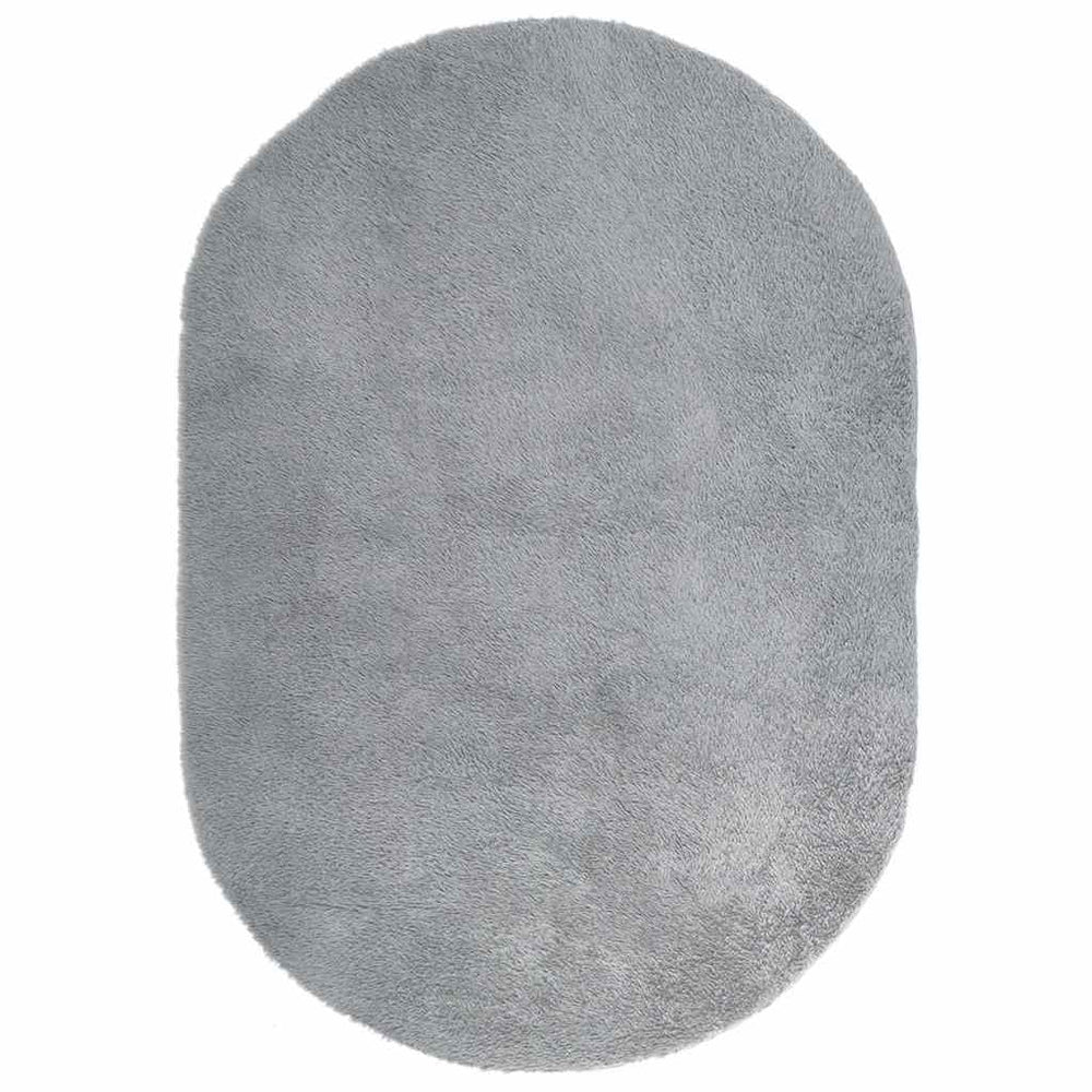 Shaggy Teppich Hellgrau 300x200 cm