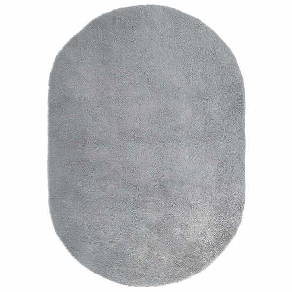 Shaggy Teppich Hellgrau 300x200 cm