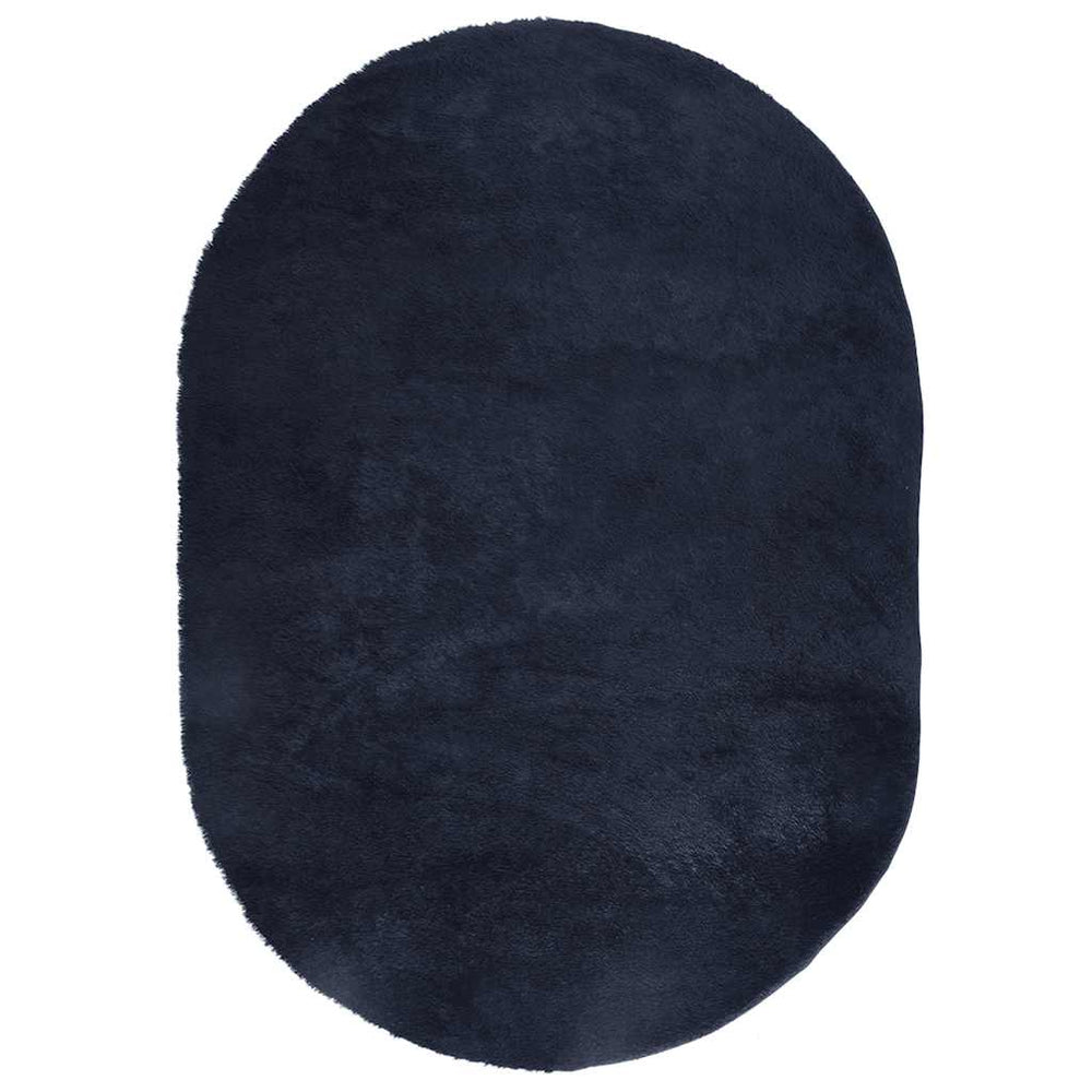 Marineblauer Shaggy Teppich 300x200 cm
