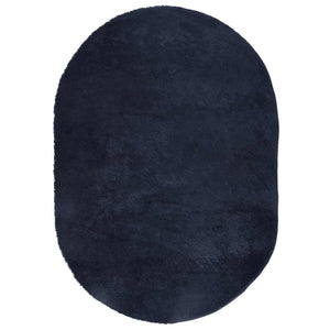 Marineblauer Shaggy Teppich 300x200 cm