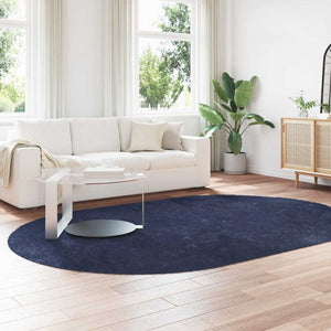 Marineblauer Shaggy Teppich 300x200 cm