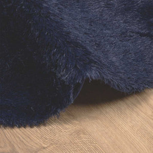 Marineblauer Shaggy Teppich 300x200 cm
