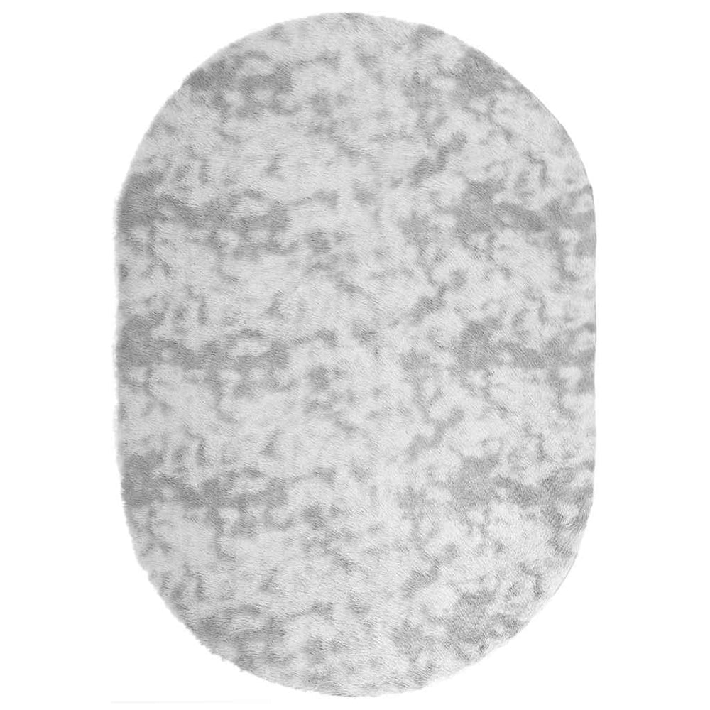 Shaggy Teppich Silbergrau 300x200 cm