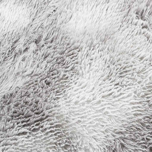 Shaggy Teppich Silbergrau 300x200 cm