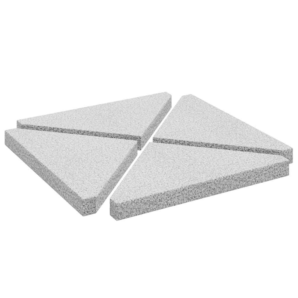 Sonnenschirm Gewichtsplatten 4er Set Grau Granit