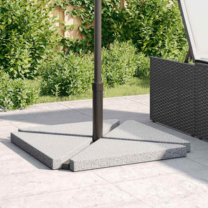 Sonnenschirm Gewichtsplatten 4er Set Grau Granit