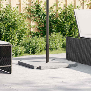 Sonnenschirm Gewichtsplatten 4er Set Grau Granit