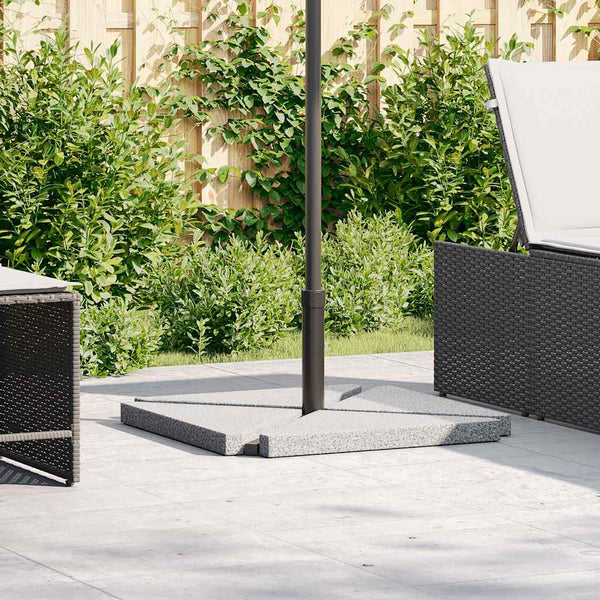 Sonnenschirm Gewichtsplatten 4er Set Grau Granit