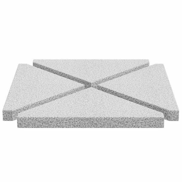 Sonnenschirm Gewichtsplatten 4er Set Grau Granit