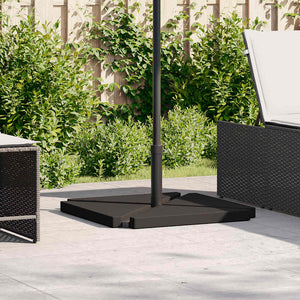 Schirm Gewichtsplatten 4er Set Granit Dreieck Schwarz