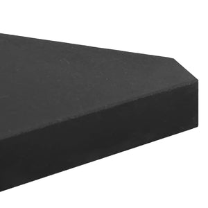 Schirm Gewichtsplatten 4er Set Granit Dreieck Schwarz