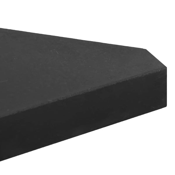 Schirm Gewichtsplatten 4er Set Granit Dreieck Schwarz