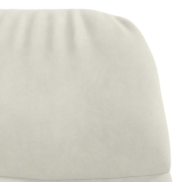 vidaXL Fauteuil relax crème velours