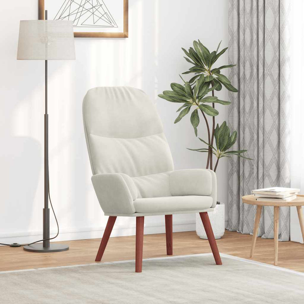 vidaXL Recliner Cream Velvet