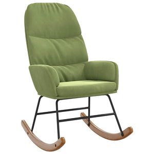vidaXL Rocking Chair Light Green Velvet