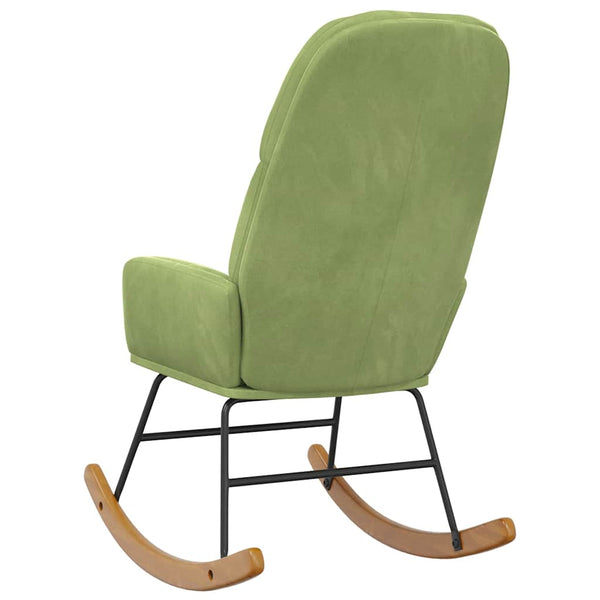 vidaXL Rocking Chair Light Green Velvet