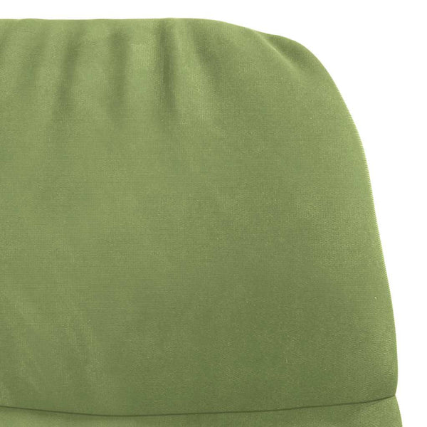 vidaXL Rocking Chair Light Green Velvet