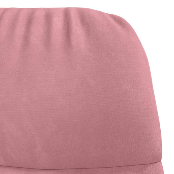 Schaukelstuhl Rosa Samt