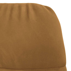 Schaukelstuhl Braun Samt Relaxsessel
