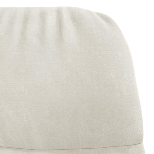 Schaukelstuhl Samt Creme