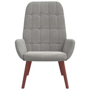 Sessel Hellgrau Samt Relaxsessel