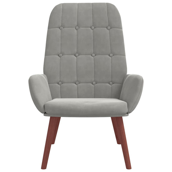 Sessel Hellgrau Samt Relaxsessel